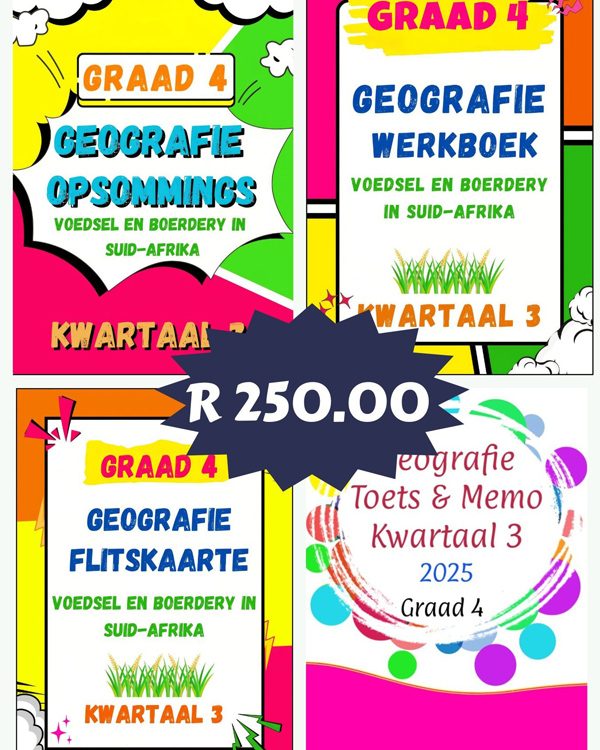 Graad 4: Kwartaal 3 - Geografie Pakket