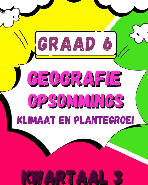Graad 6 Geografie Opsommings Kwartaal 3