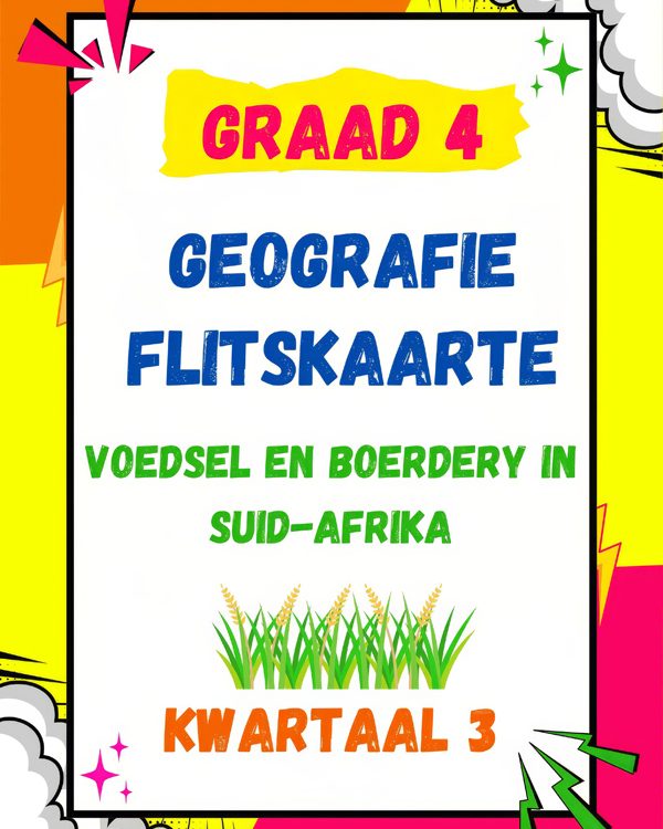 Graad 4: Kwartaal 3 - Geografie Flitskaarte