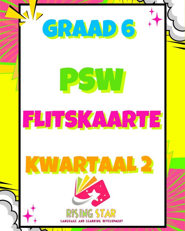 Graad 6: Kwartaal 2 - PSW Flitskaarte